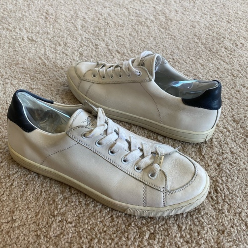 COACH Porter Lace Up Sneaker White/Midnight Navy 9